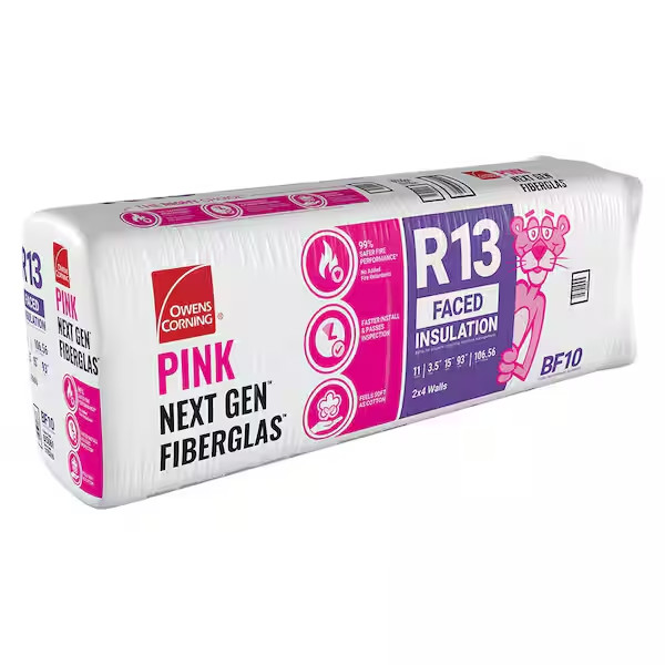 R-13 Kraft Faced Fiberglass Insulation Batt 15 in. x 93 in.