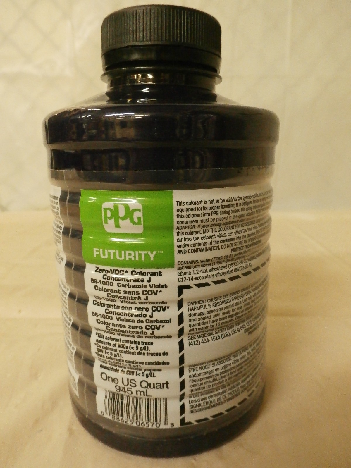 PPG Futurity Zero-VOC Colorant Concentrate J – 96-1000 – Carbazole Violet -1 Qt.