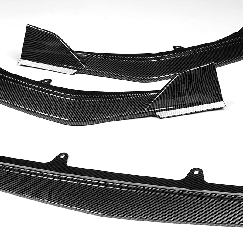 3pcs Front Bumper Lip Spoiler Body Kit for 2025-2027 Toyota Camry LE/XLE Carbon