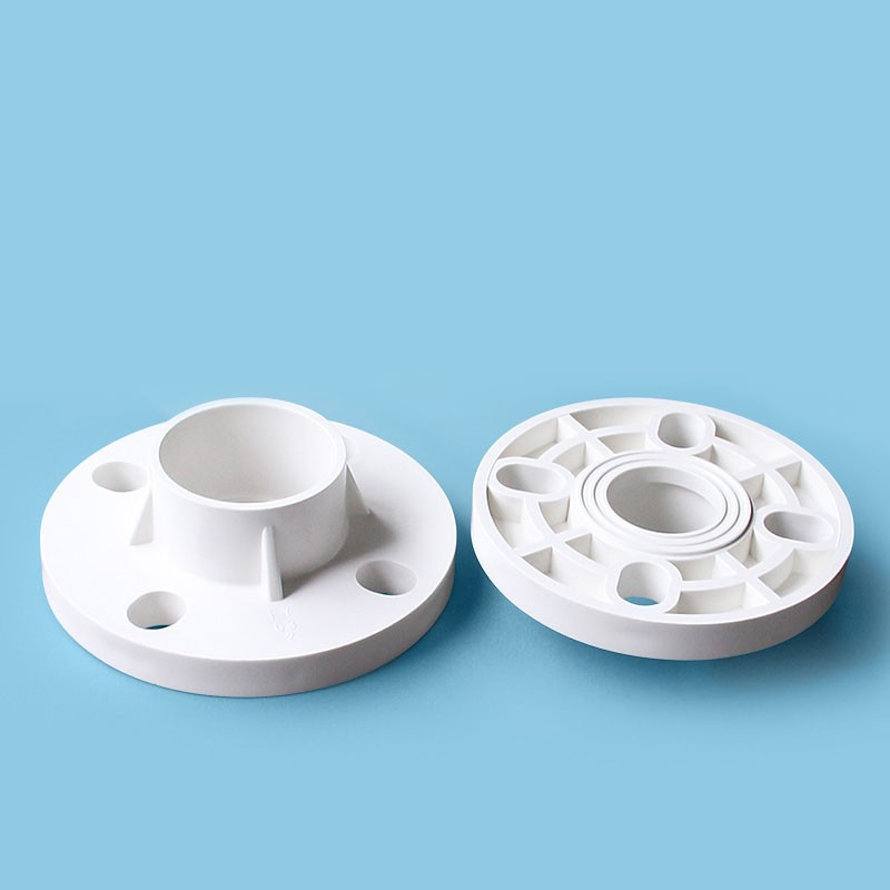 PVC Floor Flange Pipe Fitting White Wall Mount Fittings Solvent Weld 20mm~200mm