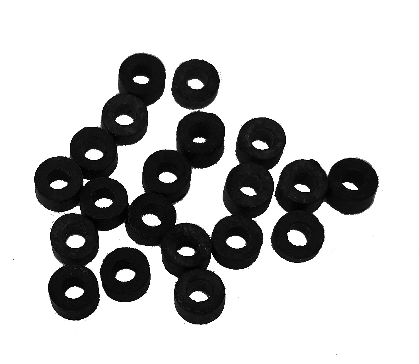 Herco 1/4″ OD x 1/8″ ID x 1/8″ Thick Rubber Sleeve Washer Standoff – 20 pcs
