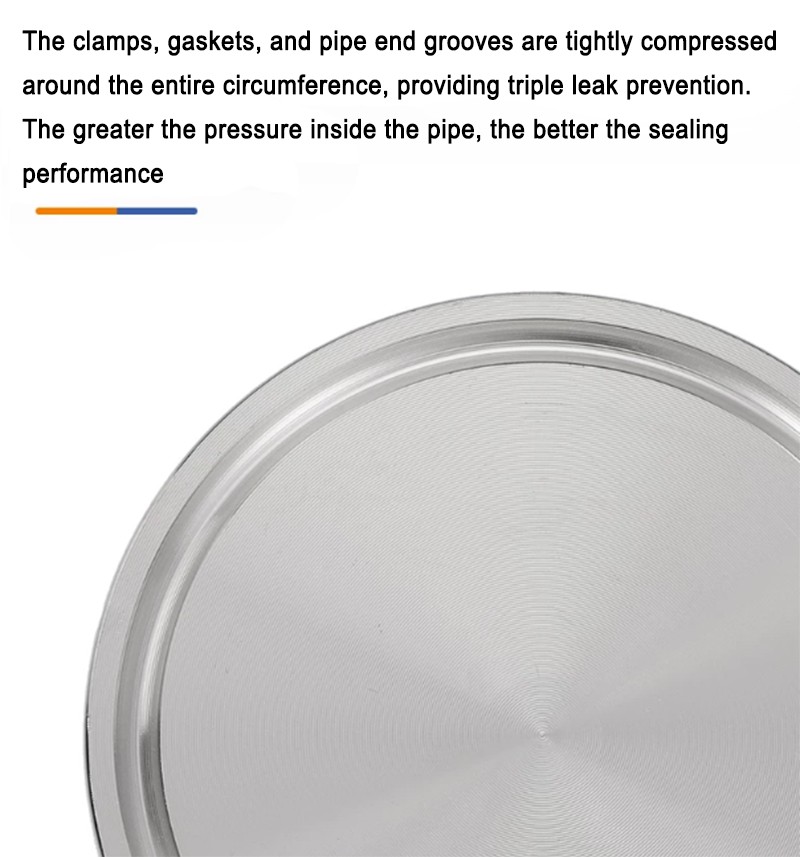 Sanitary End Cap Tri Clamp Ferrule Flange Blind 316L Stainless Steel φ19 – 356mm