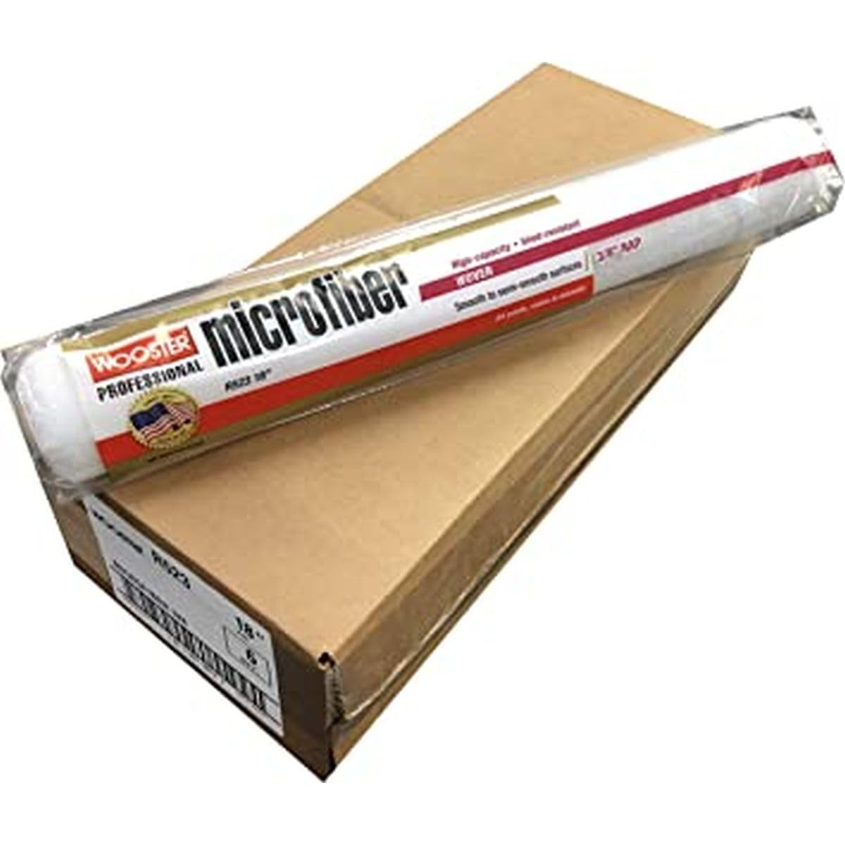 Wooster Brush R523 18 inch Microfiber 3/8 Nap Paint 18 Inch, White