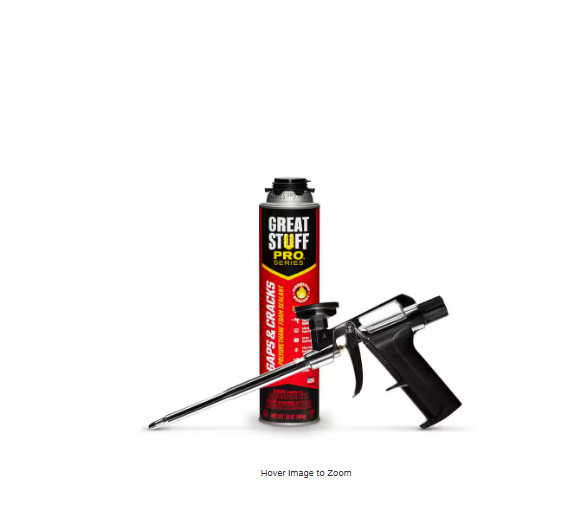 Gaps and Cracks Insulating Spray Foam Sealant GREAT STUFF PRO 24 oz.