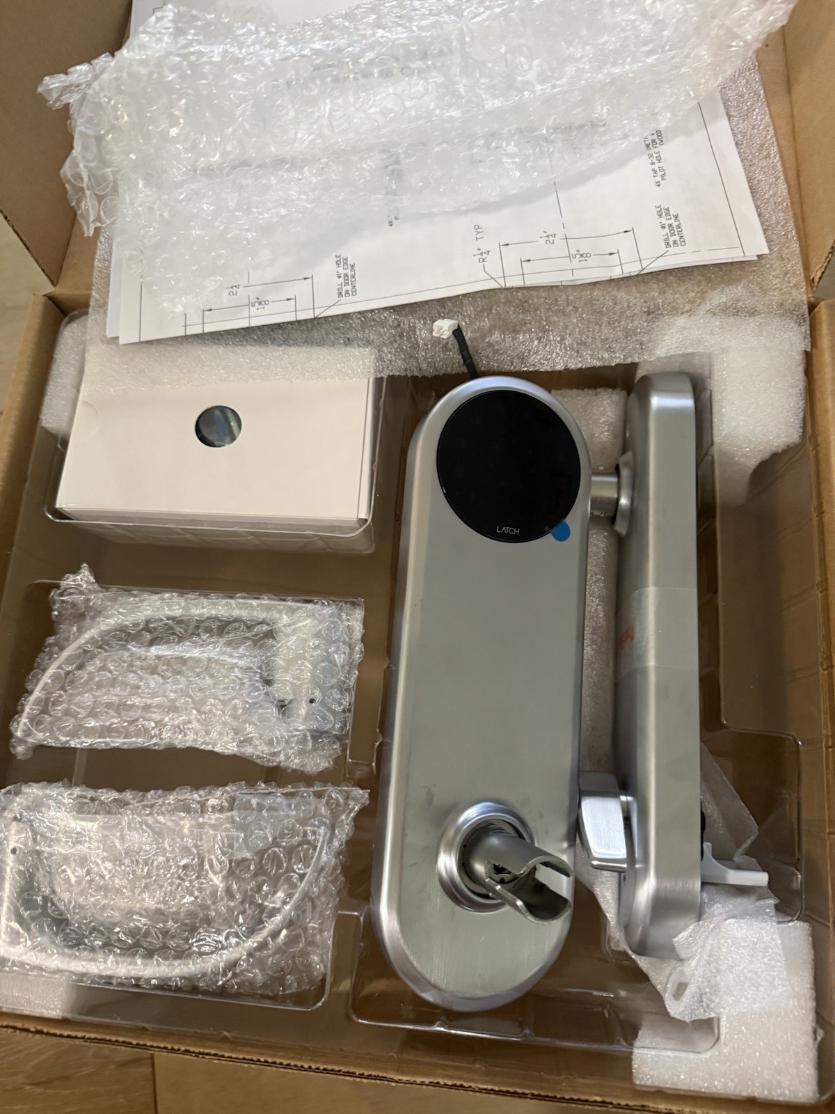Townsteel e-Genius Powered by Latch Stainless Entry Lock No Deadbolt/Keyway READ