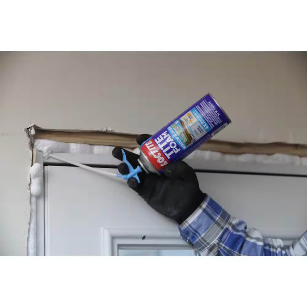 TITE FOAM Windows and Doors Spray Foam, Bright White, 12 Oz. Can, Insulating Spr
