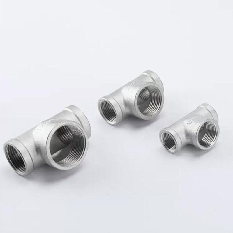 BSP Reducing Female Tee 304 Stainless Steel Pipe Fittings Adapter Connector New