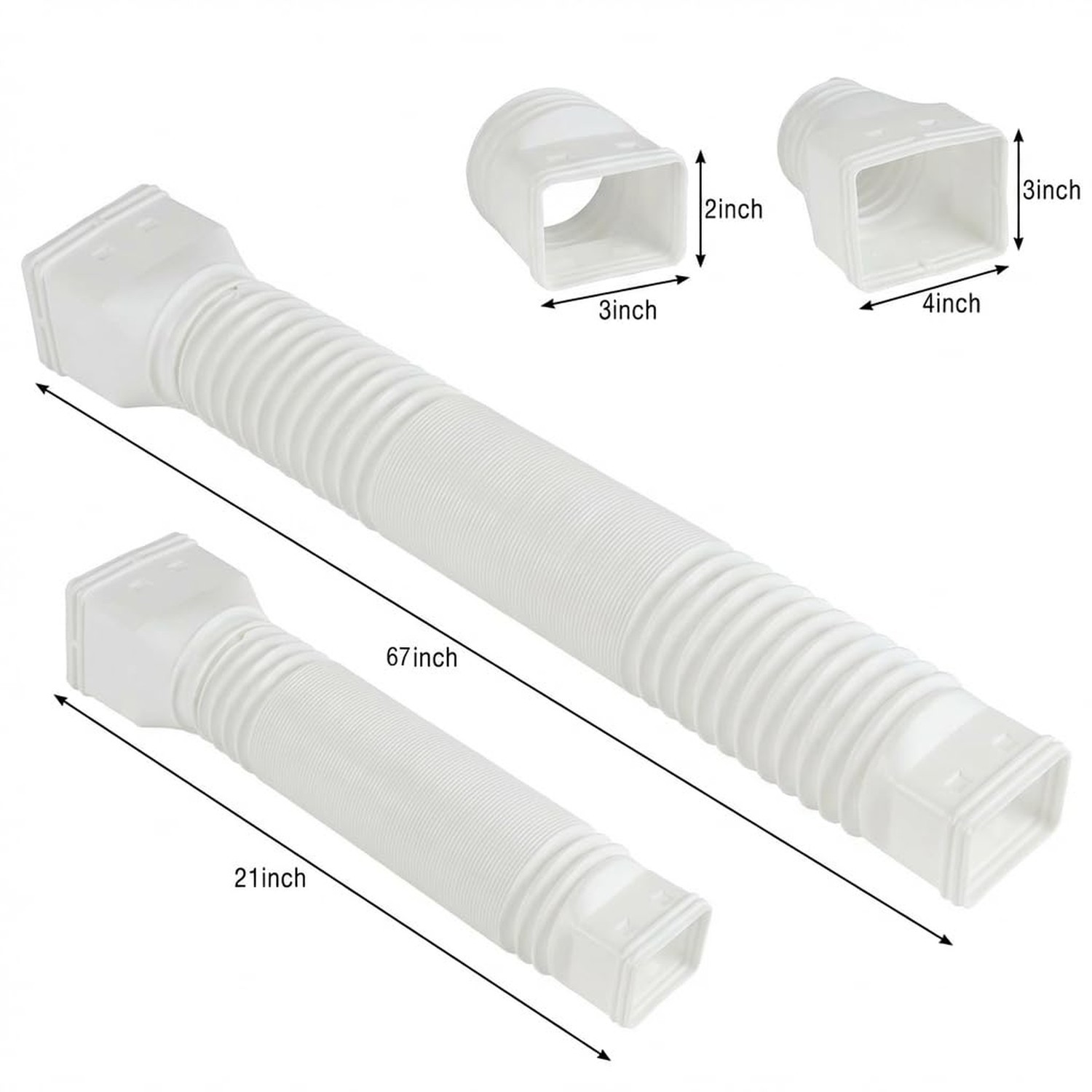 1 Pack Gutter Downspout Extensions for Rainwater Drainage, 4” Diameter Thi