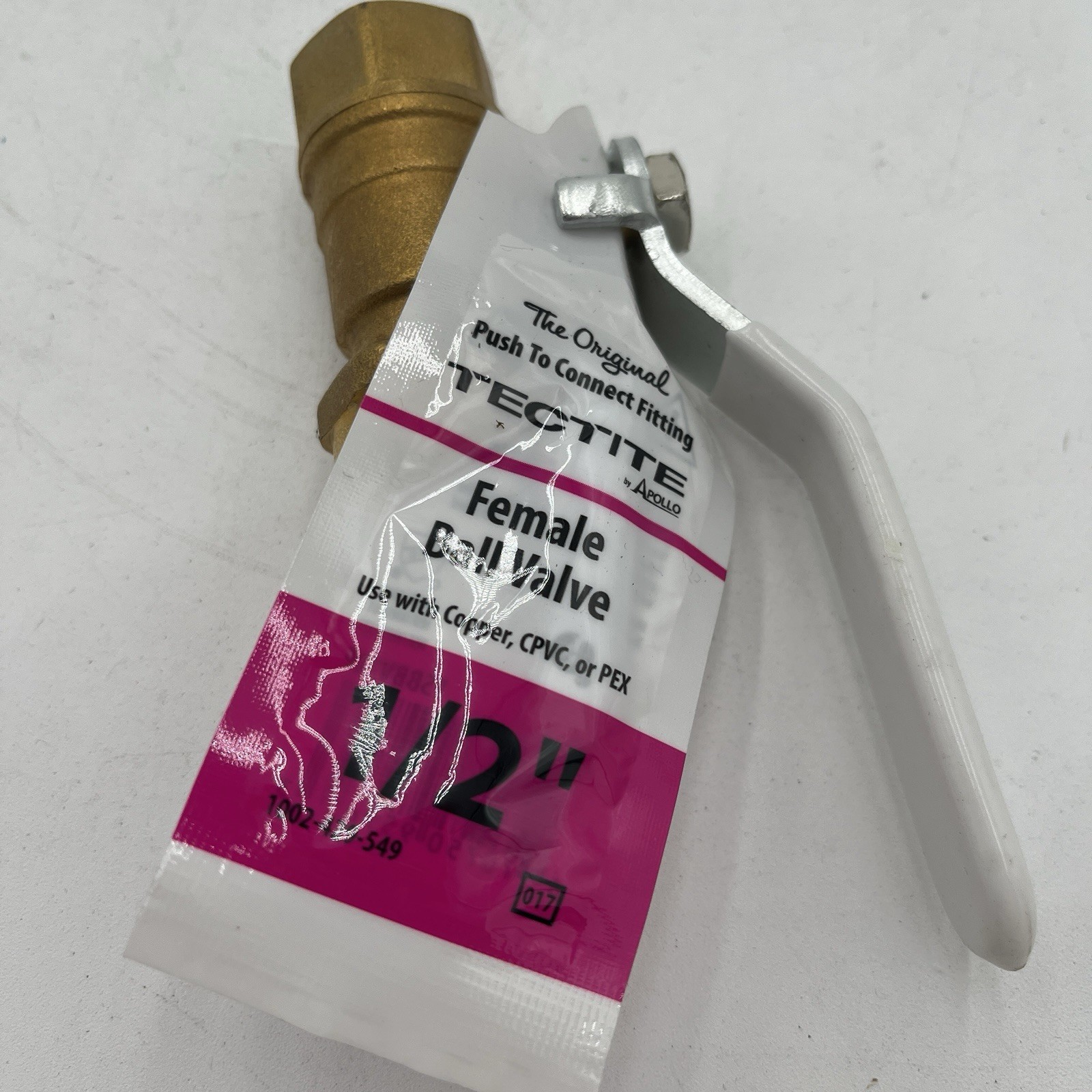 BRAND NEW!! Tectite 1/2 in. Brass Push-to-Connect Thread Ball Valve – FSBBV12F