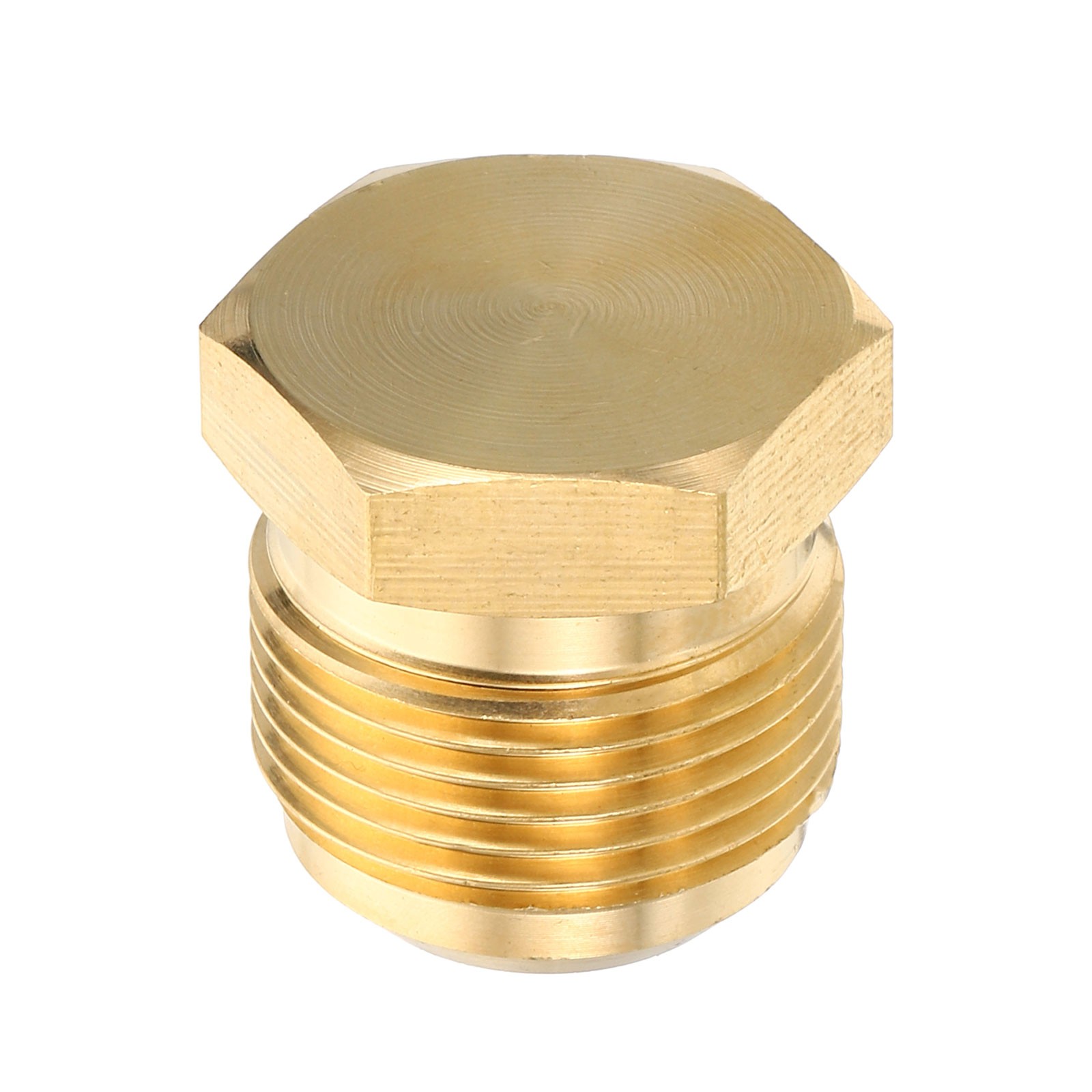 5PCS Male 1/4″ 3/8″ 1/2″ 5/8″ 3/4″ Brass Seal Plug SAE Flare Fitting 45 Degree