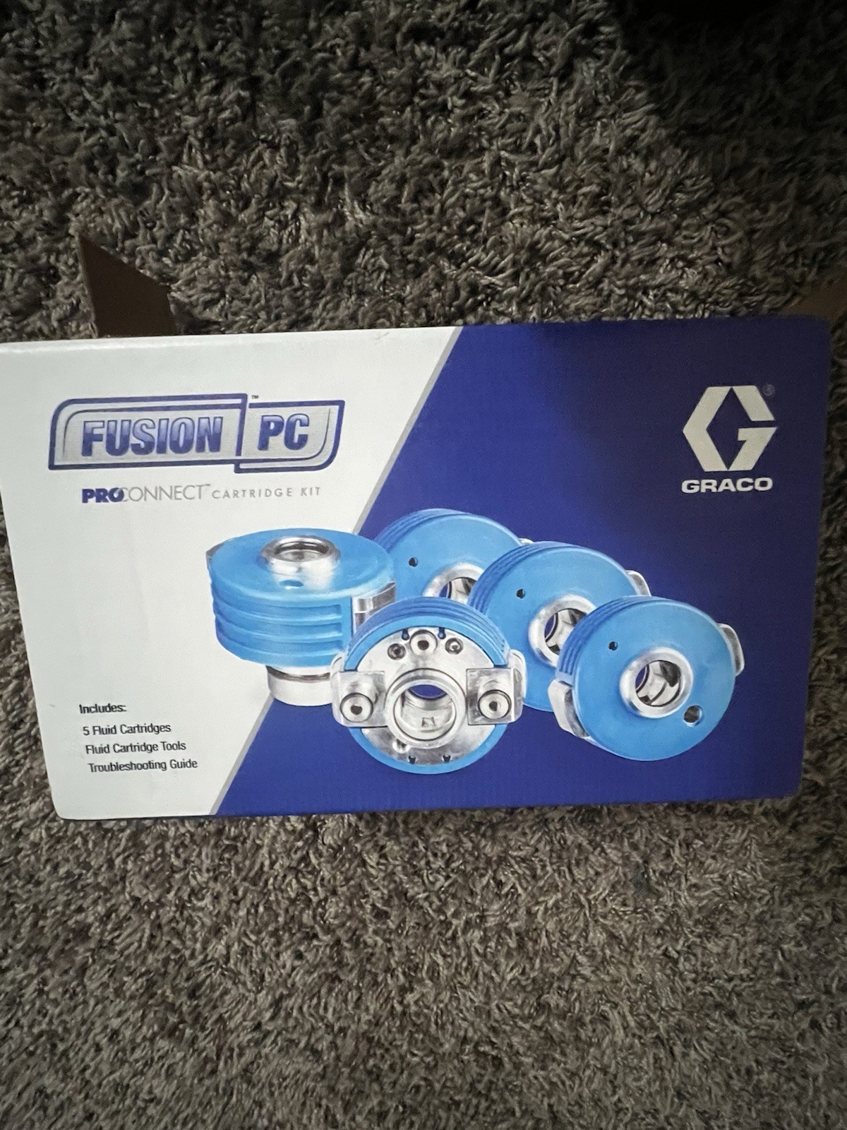 Graco Fusion PC ProConnet Cartridge. 5 Fluid Cartridges. New in original box
