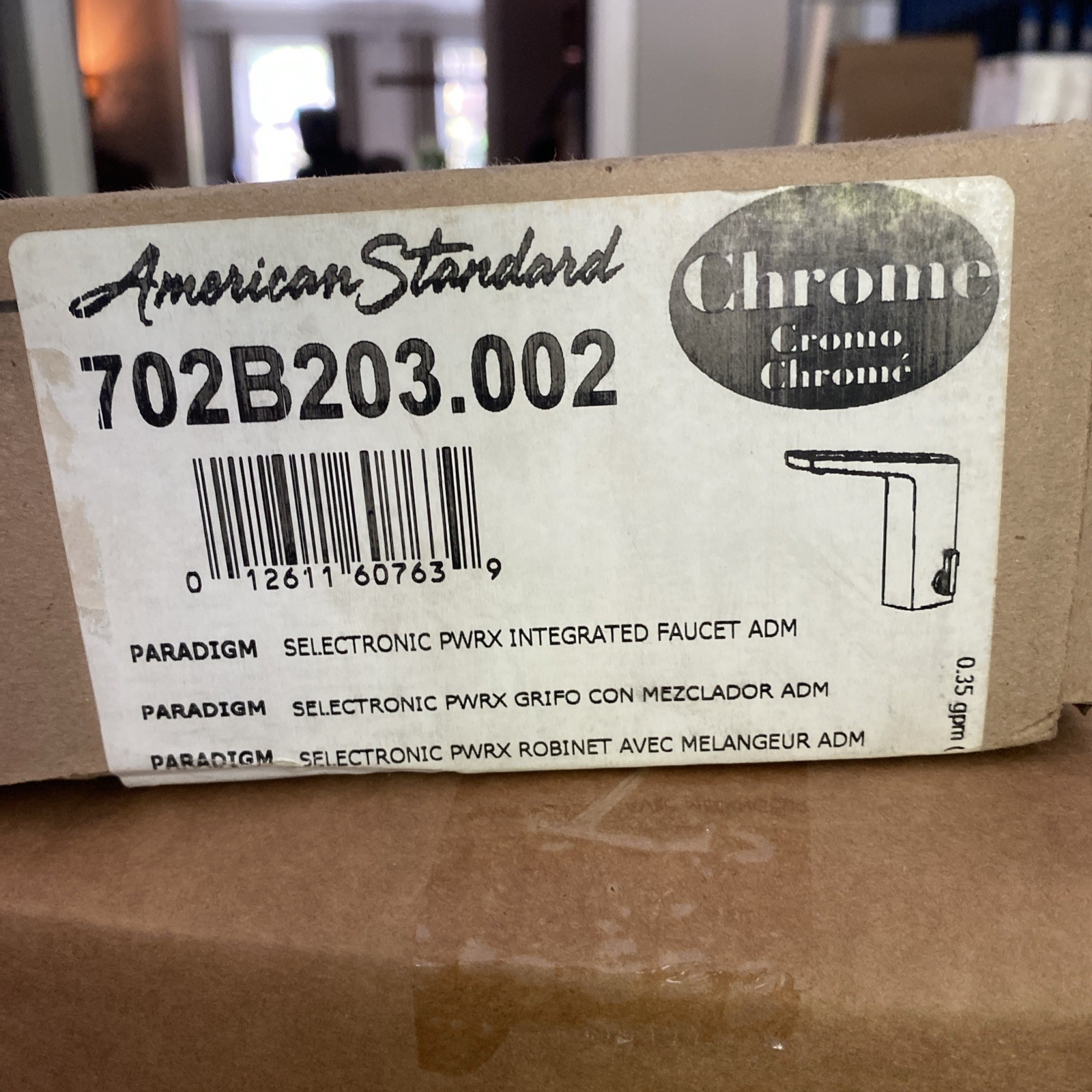 American Standard 702B203.002 SElectronic PWRX INTEGRATED Faucet chrome