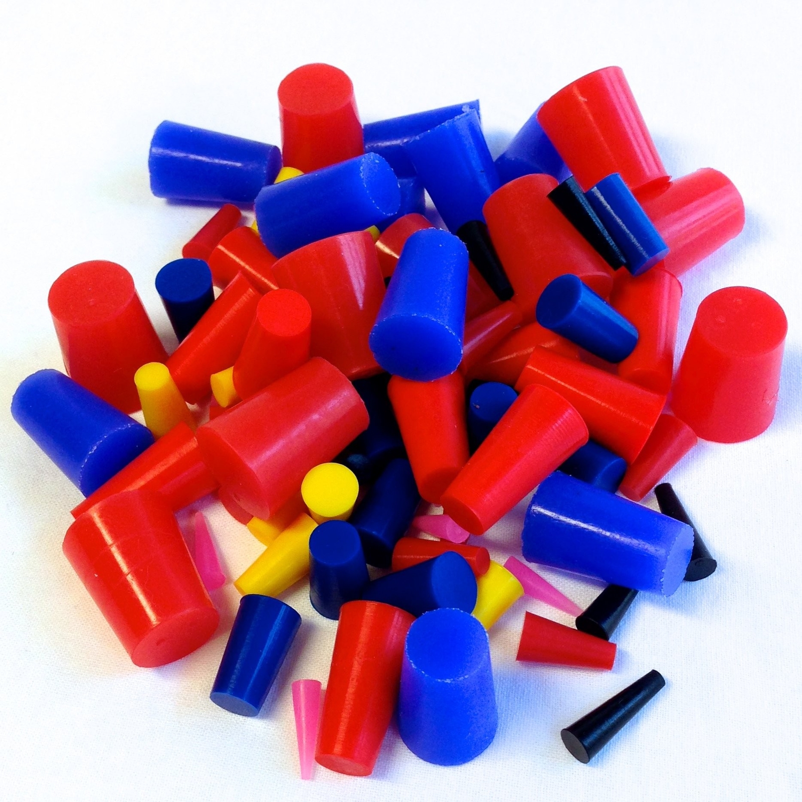 High Temp Masking Supply 160 Piece Silicone Rubber Plug and Cap Set – 1/16″ t…