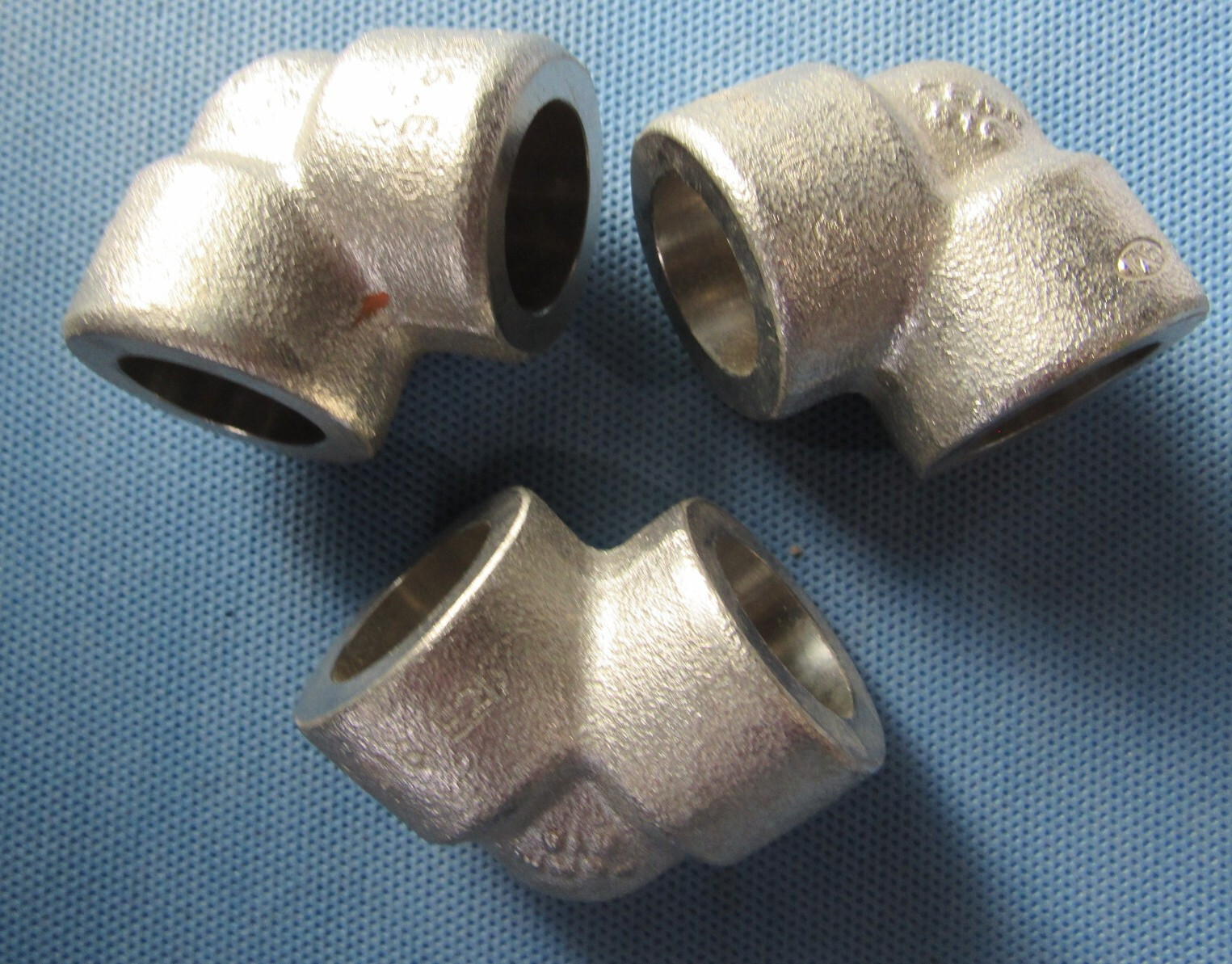 PMI 90-Deg. Elbow 1/2″ Stainless 316L Socket Weld Pipe Fitting Cl. 3000 Lot of 3