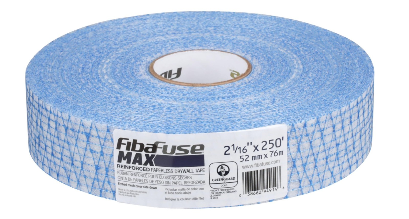 ADFORS FibaFuse MAX FDW9146-U Reinforced Paperless Drywall Joint Tape, 2-1/16…