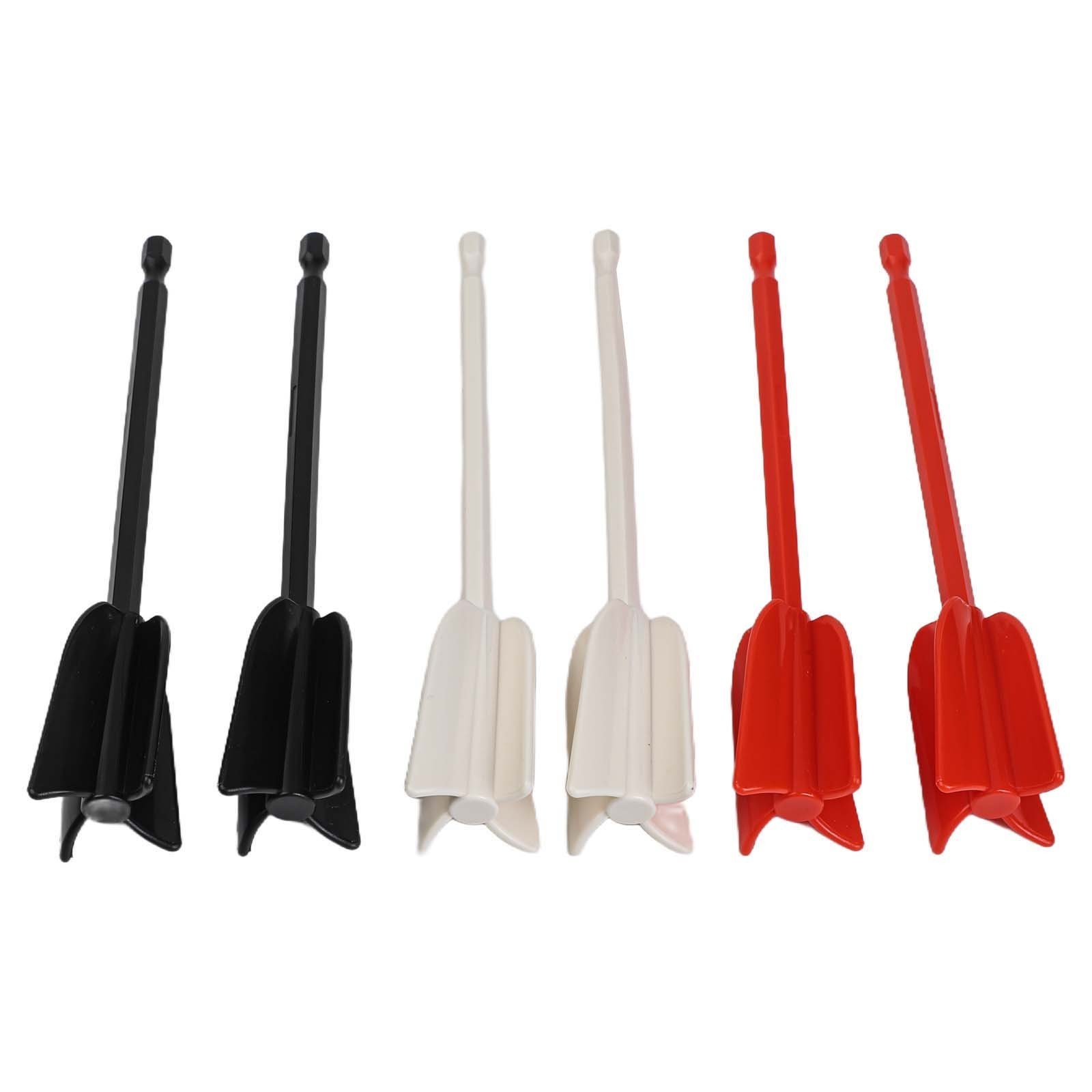 6PCS Mixer Attachment Drill For Resin,Epoxy Mixer Mixing Rod Drill Whisk Stirrer