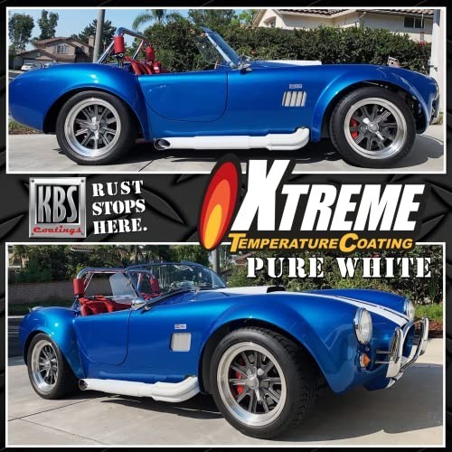 Xtreme Temperature Coating – Pure White, 1 Pint (16 Fl Oz) for High-Heat Protect