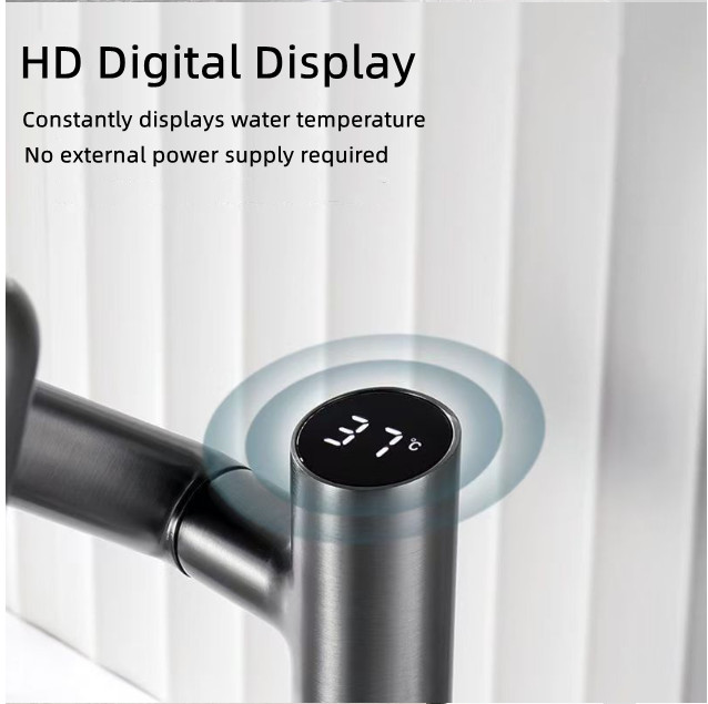 High Arc Kitchen Faucet 304 Stainless Steel 3 Spray Modes 360° Swivel Spout