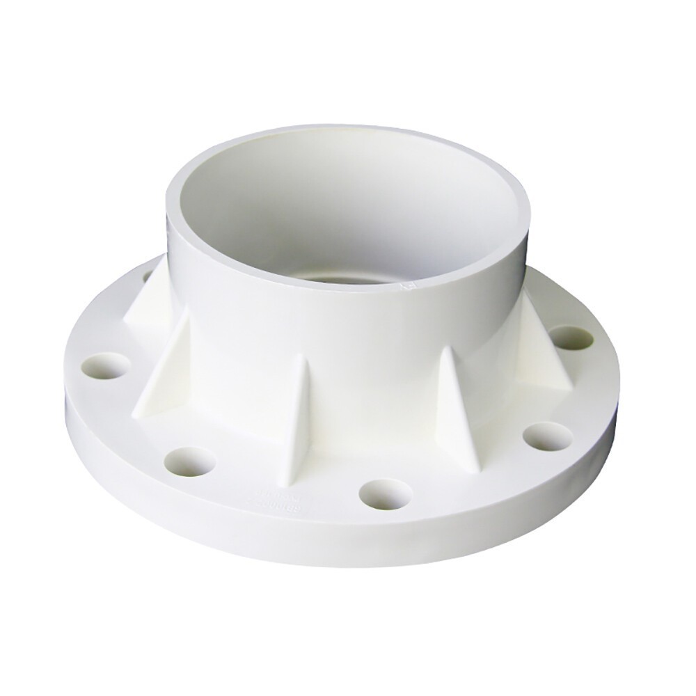 PVC Water Supply Pipe Wall Mount Floor Flange Fitting 20-200mm White Accessories