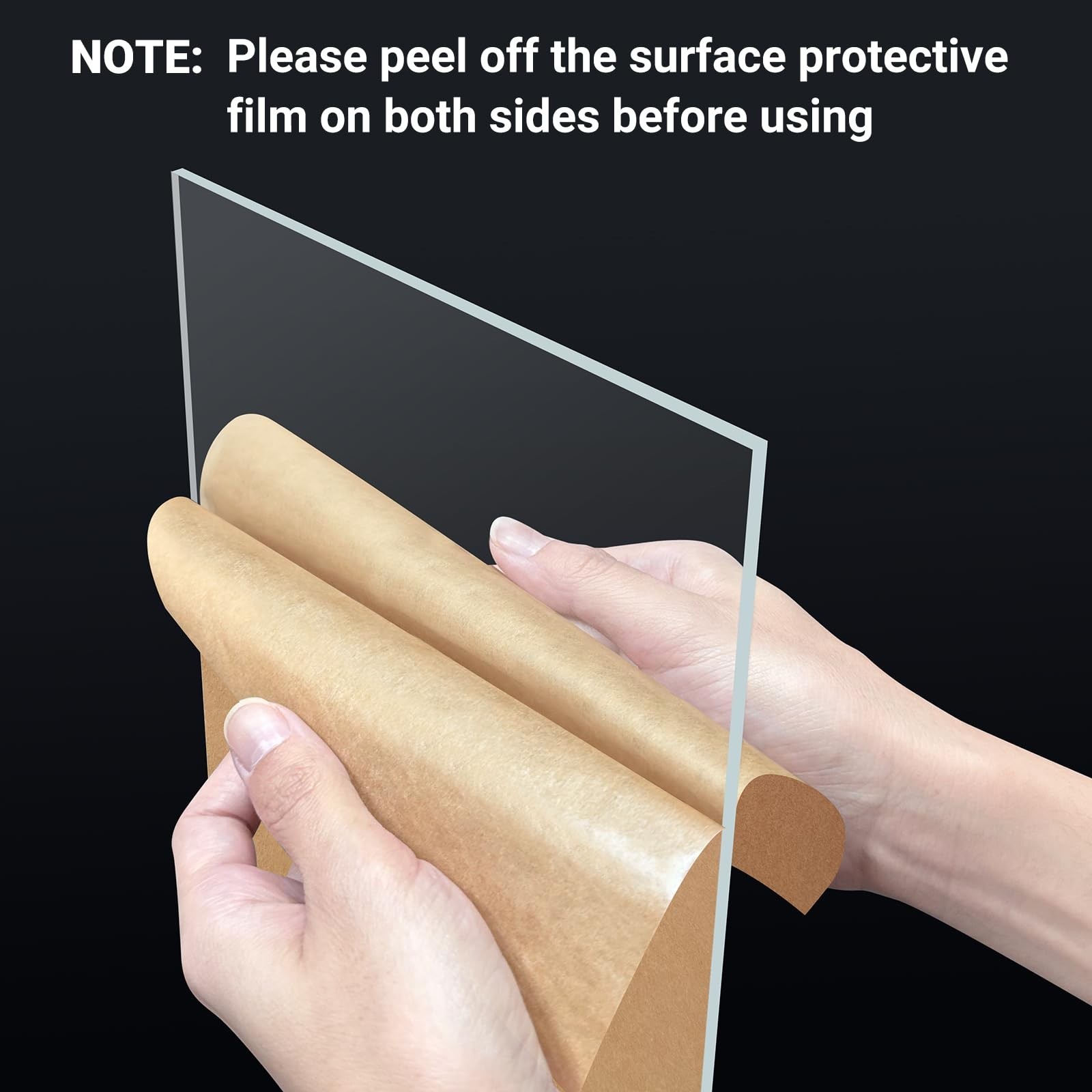 5 Pieces 8 x 10” Clear Acrylic Sheet Plexiglass – 0.04”(1mm) Thick,
