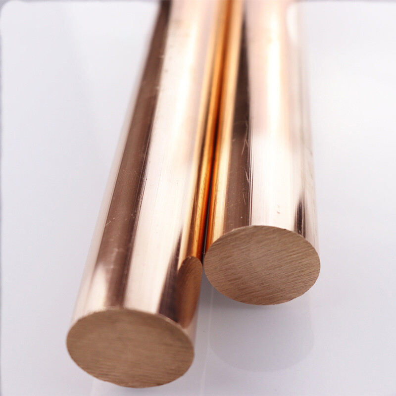 Copper Round Solid Rod Bar Ø 3/4/5/6/7/8/9/10/12/14/15/16/18/20-40mm Diameter