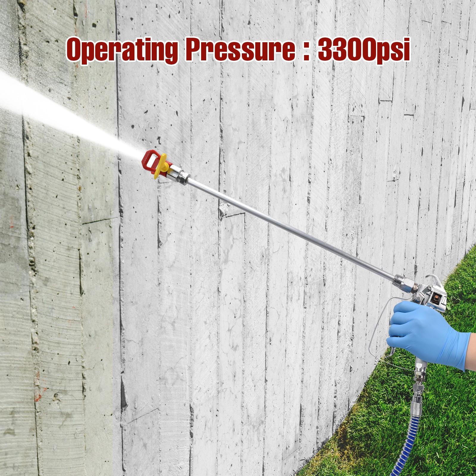 3500W High Pressure Airless Paint Sprayer High Efficiency Power Painting 220V