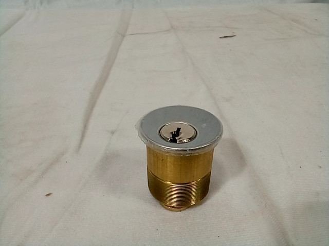 Ilco mortise cylinder – ThaxtedSGE-7696 , Brass 1-3/8″ SC Keyway , Finish 26D