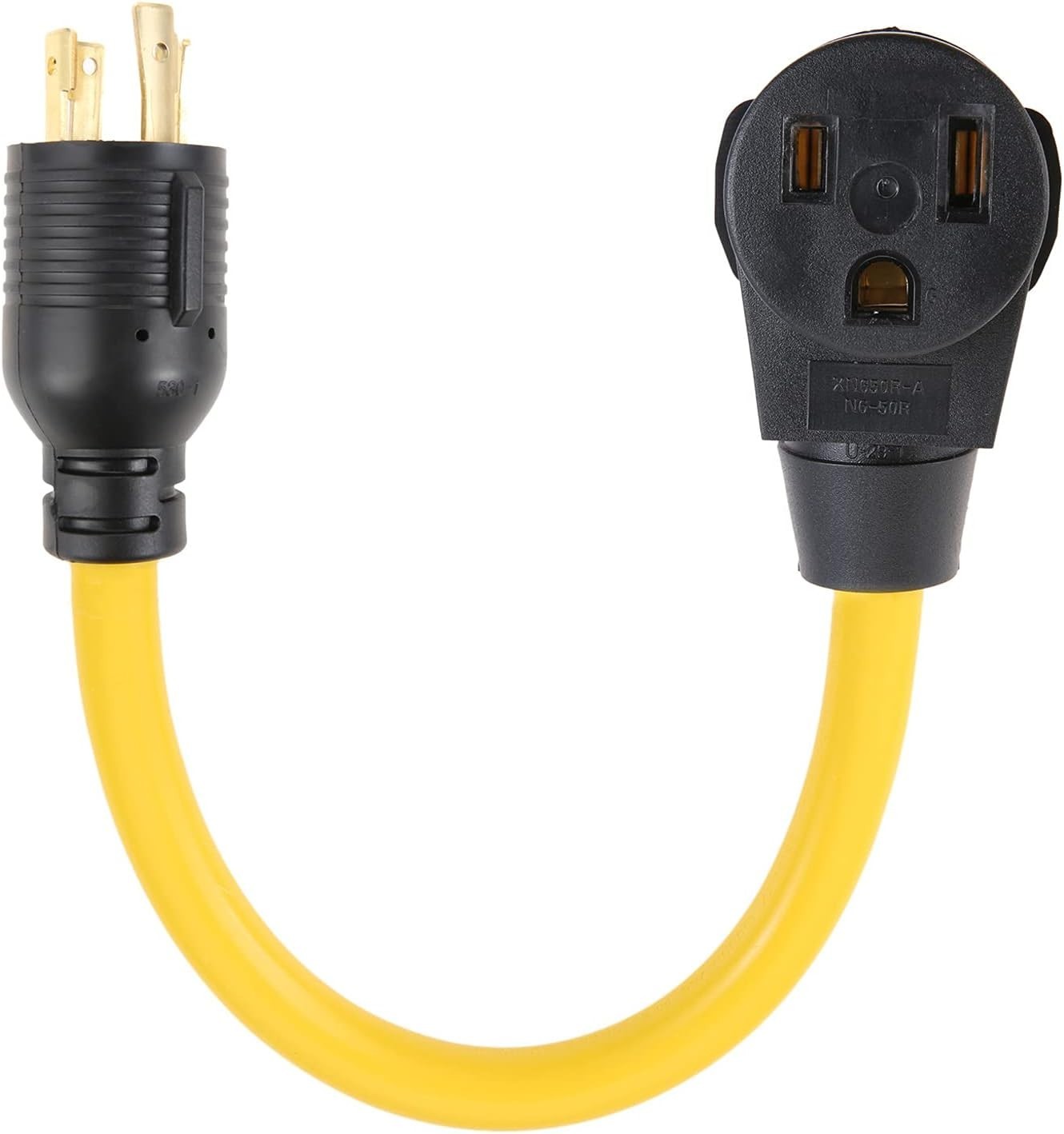 1.5Ft Nema L14-30p To 6-50R Generator Welder Adapter Plug Cord, 4 Prong To 3 Pro