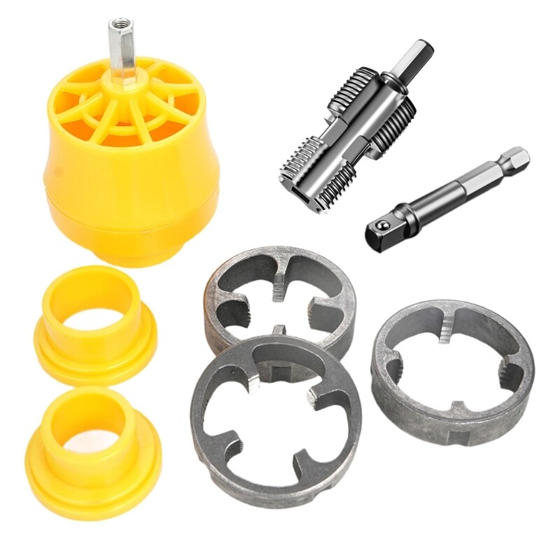 PVC Thread Maker Tool for Plastic Pipe Threader 2inch 3/4inch Electric Drill