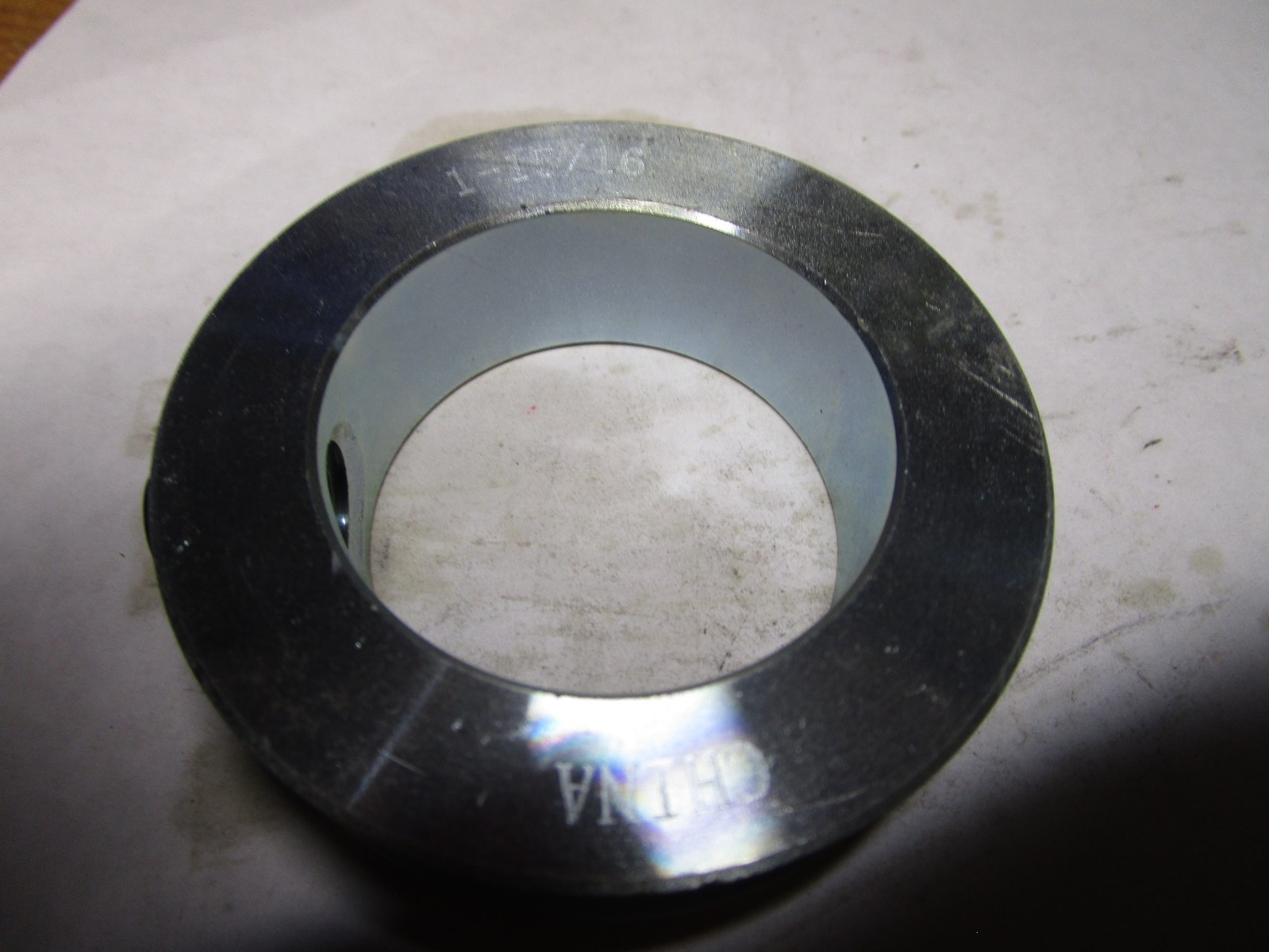 1-15/16″ ID x 3″ OD x 7/8″ W Zinc Steel Solid Set Screw Collar