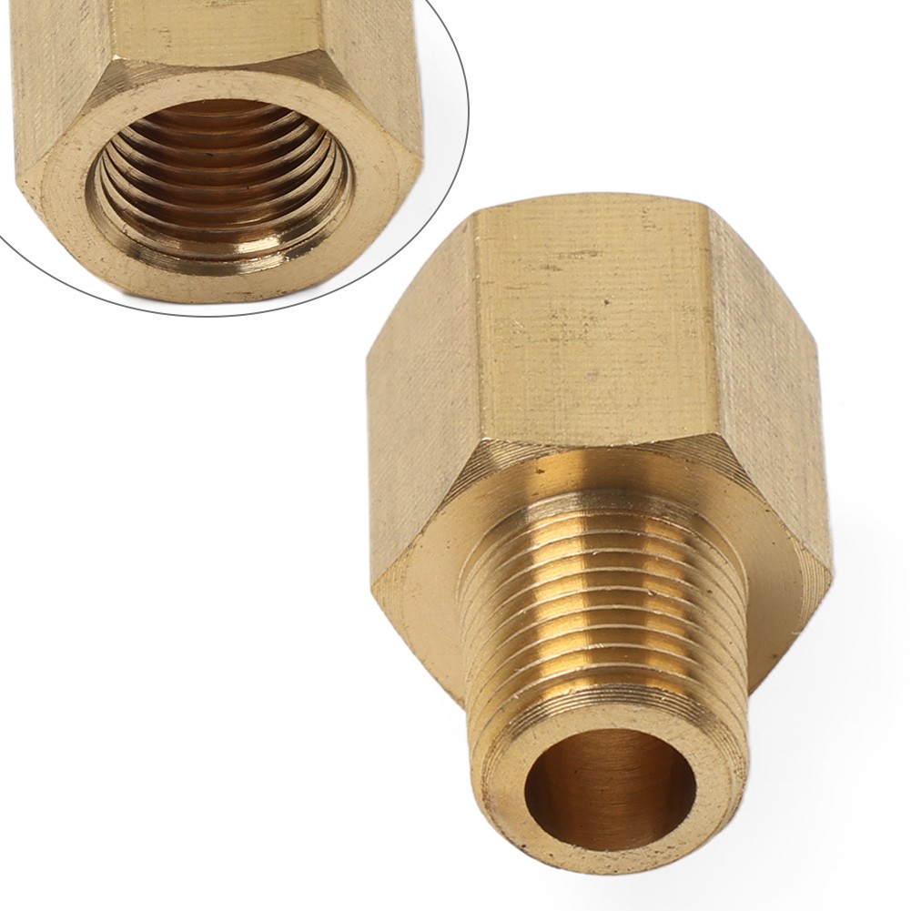 1pc 1/8 BSPT Male to 1/8 NPT Female Reducer Bushing Brass Pipe Fitting Coupler