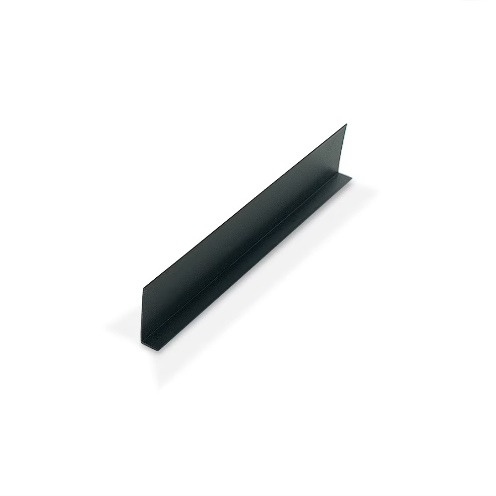 Black 3/8″ X 1-1/4″ X 3/64 (.047)” Thick Styrene Angle Moulding 36″ (4 Pack)