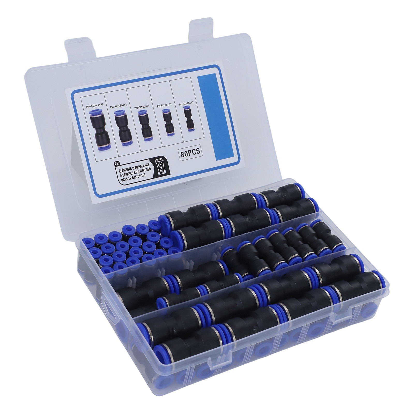 Innovative Design Pack of 80 Easy to Use Push Fit Connectors Available