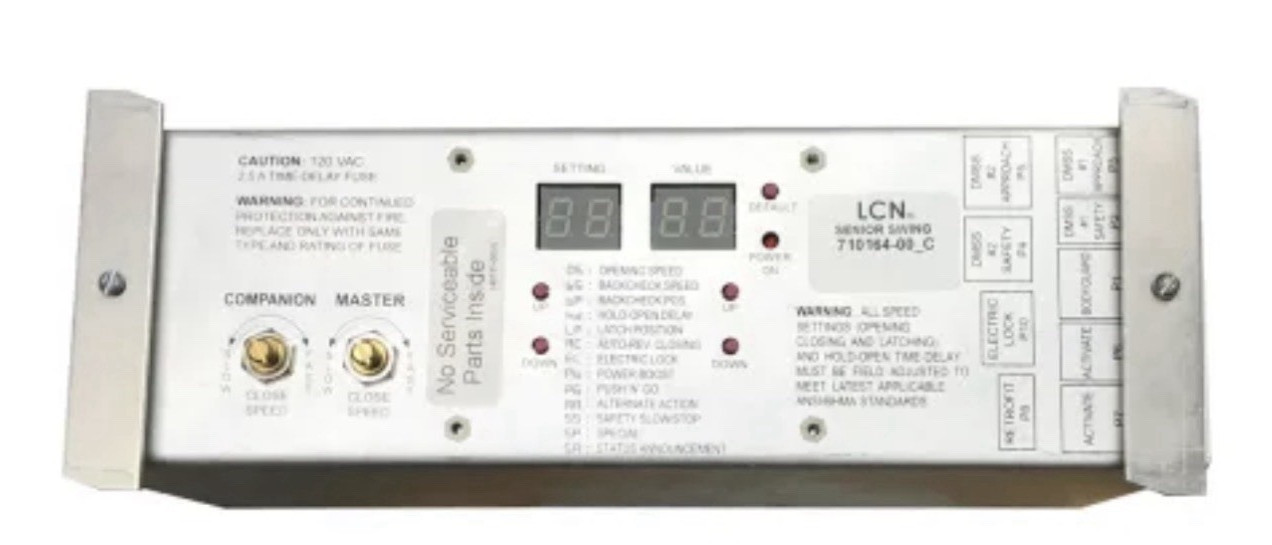 LCN 710164-02_C Door Closer Control Module Self Closing Silver Metal Commercial