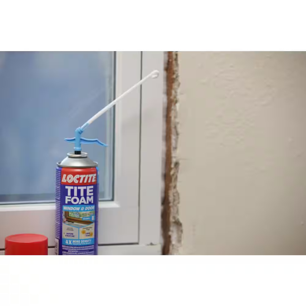 TITE FOAM Windows and Doors Spray Foam, Bright White, 12 Oz. Can, Insulating Spr