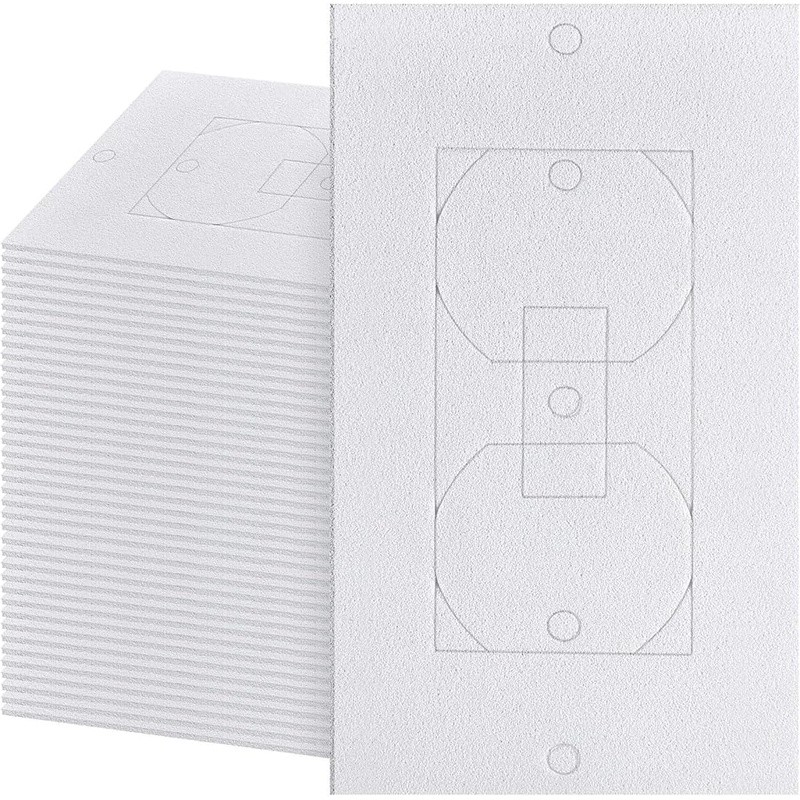 Foam Outlet Gaskets Insulation Pads Easy Install Universal Fit Energy Saving New