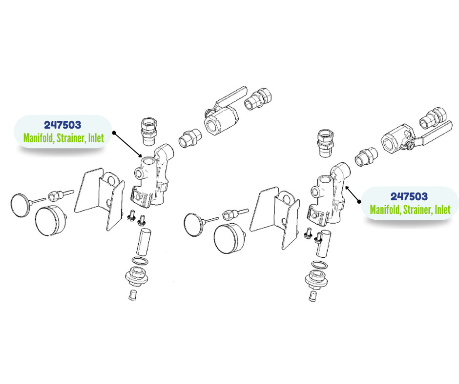 GRACO R2 E-30 WYE MANIFOLD STRAINER KIT (247503)