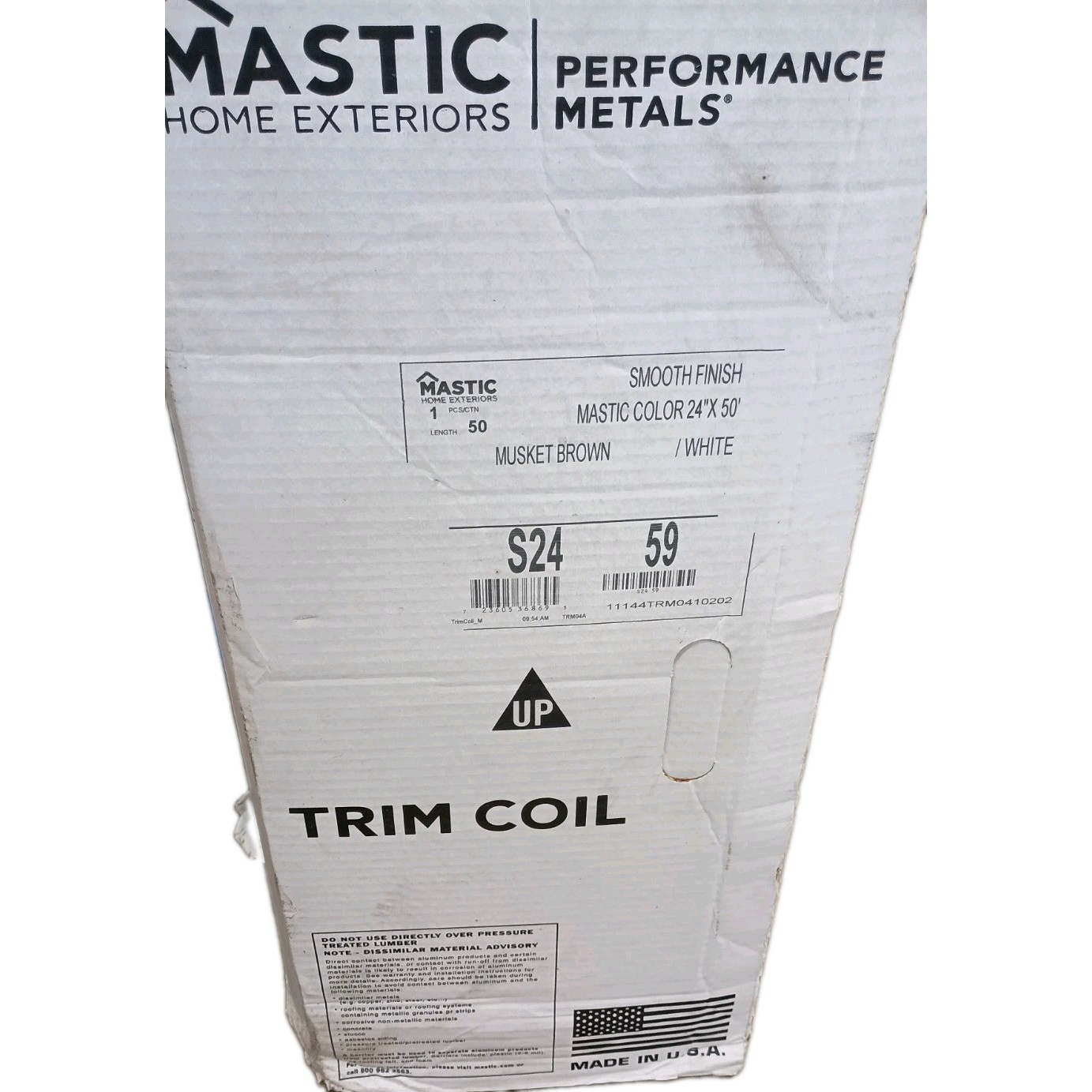 Mastic Home Exteriors Trim Coil 24″ x 50′ Musket Brown