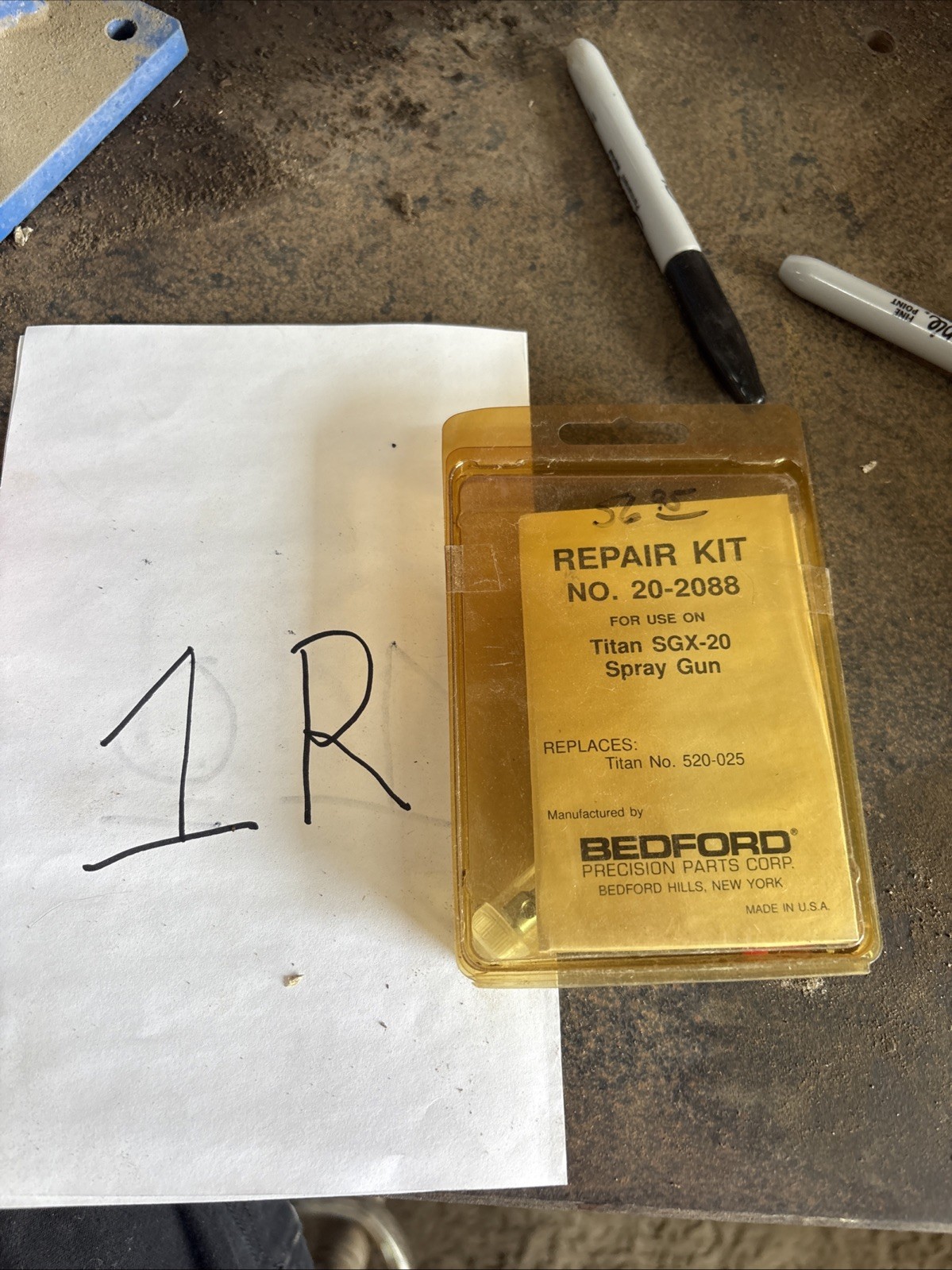 Bedford 20-2088 Replacement for Titan 520-025 Spray Gun Repair kit