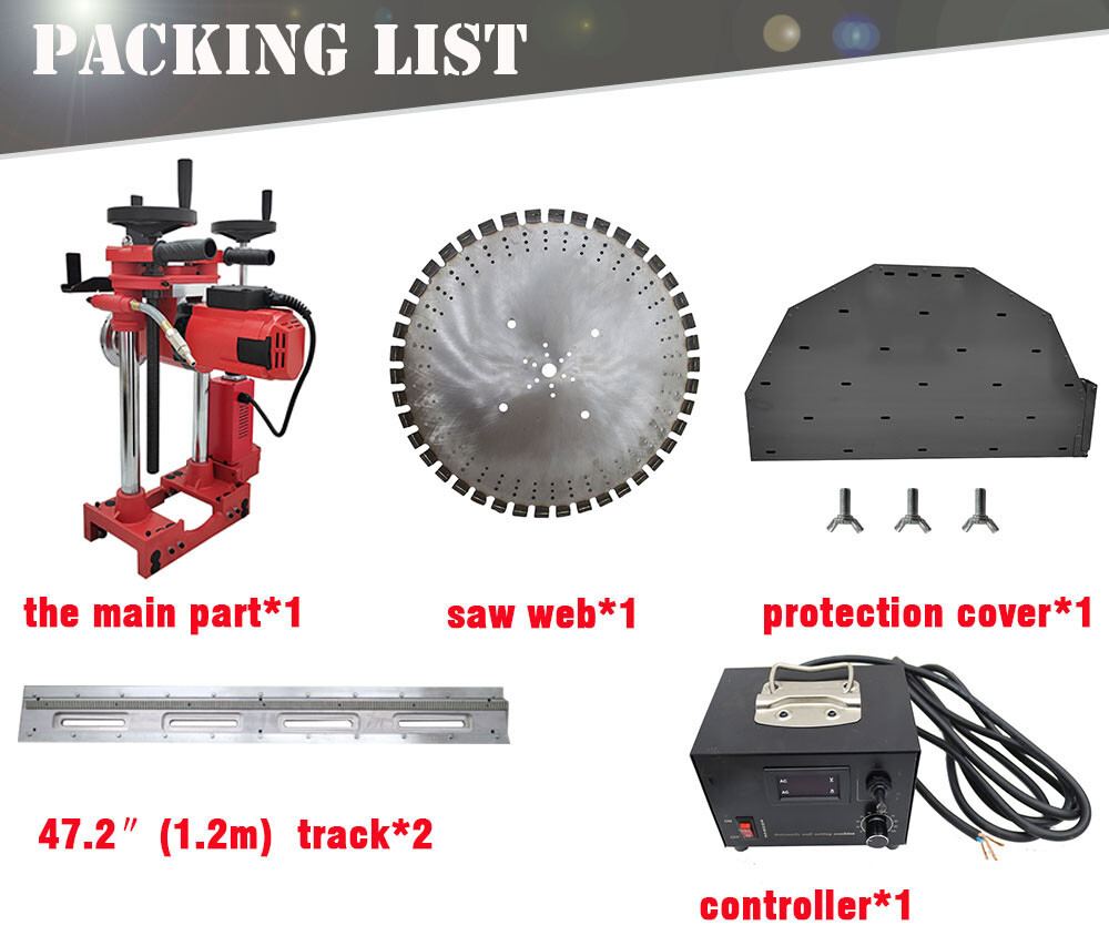 Heavy-duty Concrete Wall Cutter 220V Powerful Concrete/Brick Wall Cut Saw 300RPM