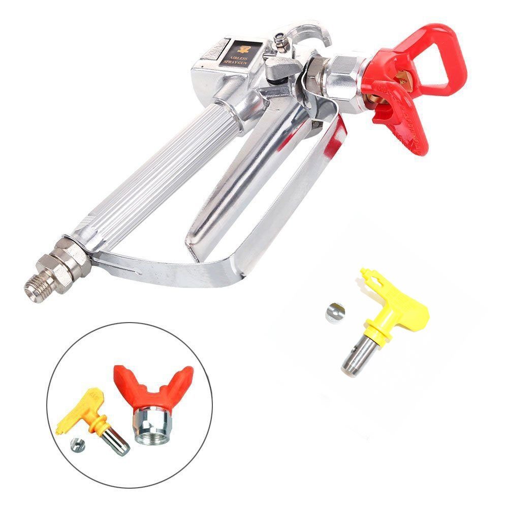 2 PACK 3600 PSI Airless Paint Spray Gun with 517 Tip & Tip Guard For Sprayers