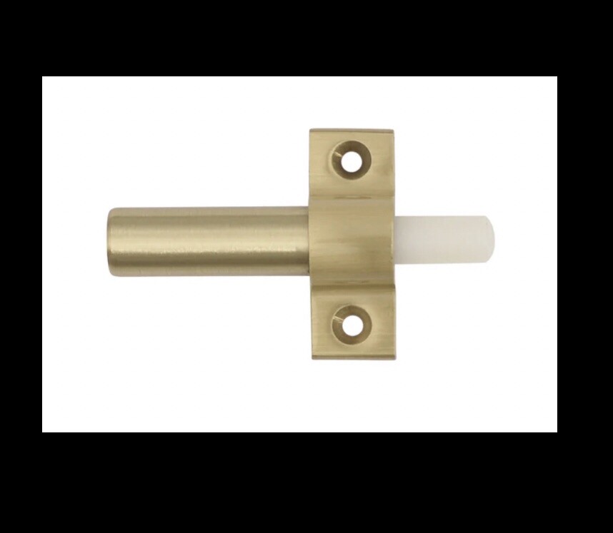 IVES COMMERCIAL Auxiliary Pusher PUSH CABINET / DOOR Push Back Stop,BRASS FINISH