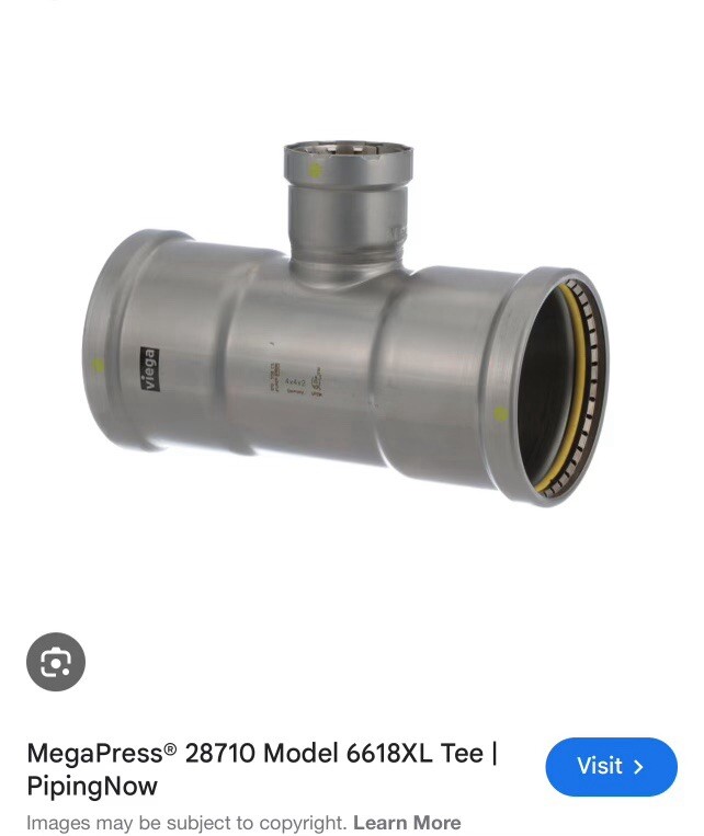 Mega Press Viega 28710 4”x4”x2”