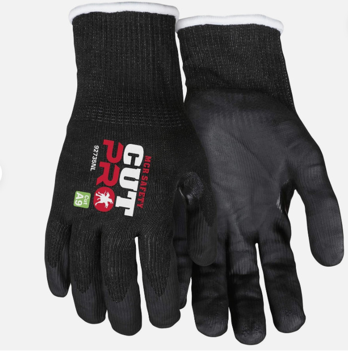 MCR Safety 92735NL Cut Pro 15 Gauge HyperMax/Steel Work Glove Cut Protection