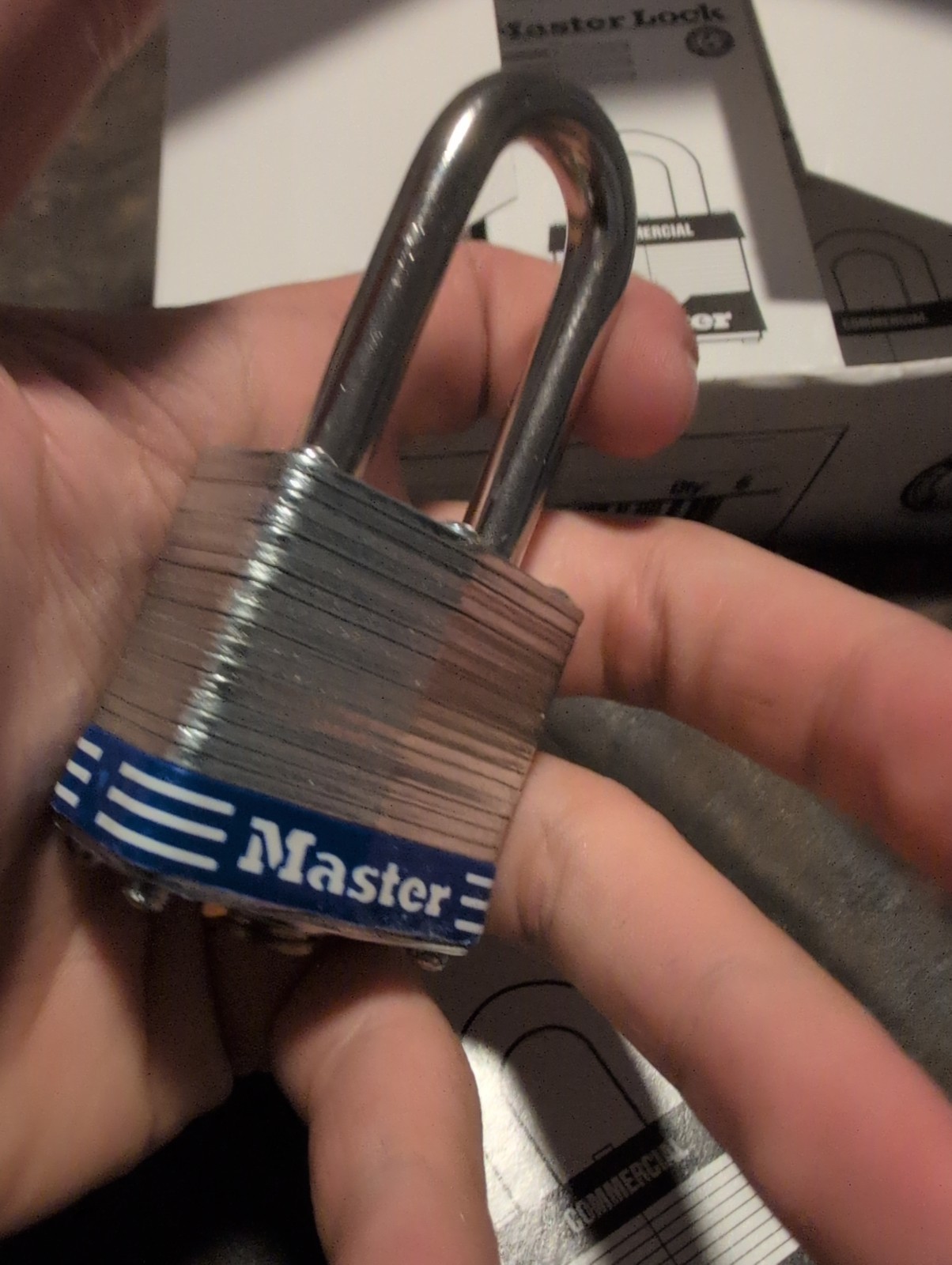 NO KEYS! Lot of 6 Master Lock 3UPLF LAMINATED PADLOCK 1-1/2in Shackle ShipsFREE