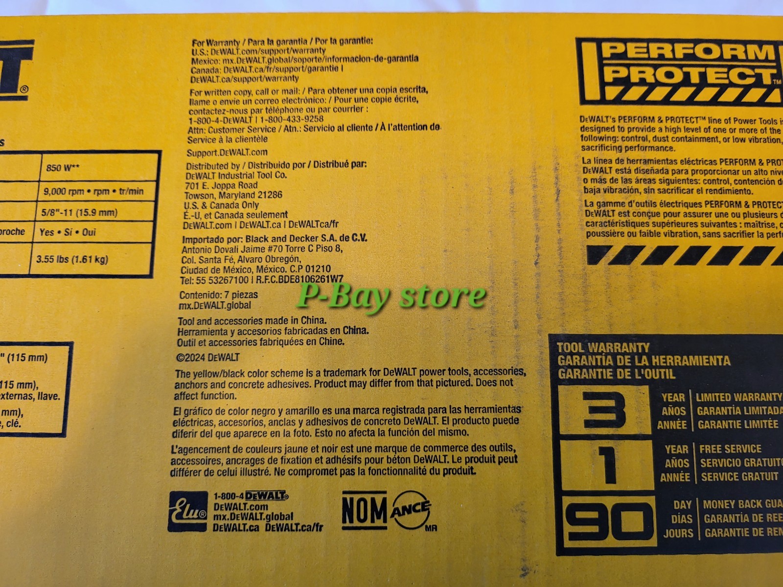 DCG407 DeWalt 20V MAX Brushless Cordless 4-1/2 in. Slide-Swtch Grinder Tool Only