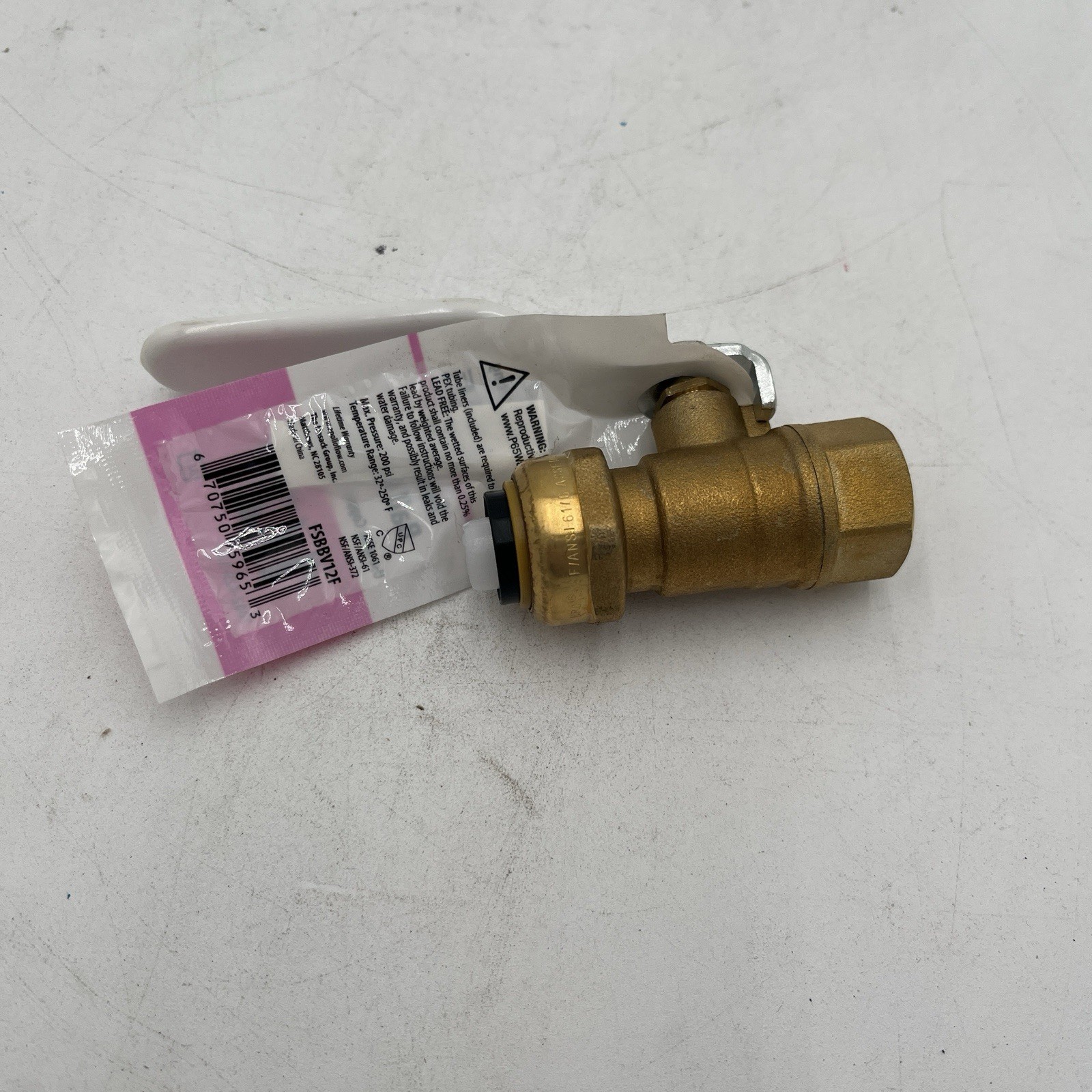BRAND NEW!! Tectite 1/2 in. Brass Push-to-Connect Thread Ball Valve – FSBBV12F
