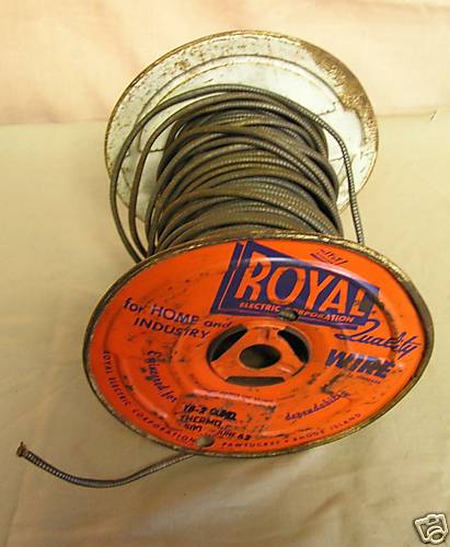 Vintage Royal Electric 18-2 COND Thermo Wire Radio TV