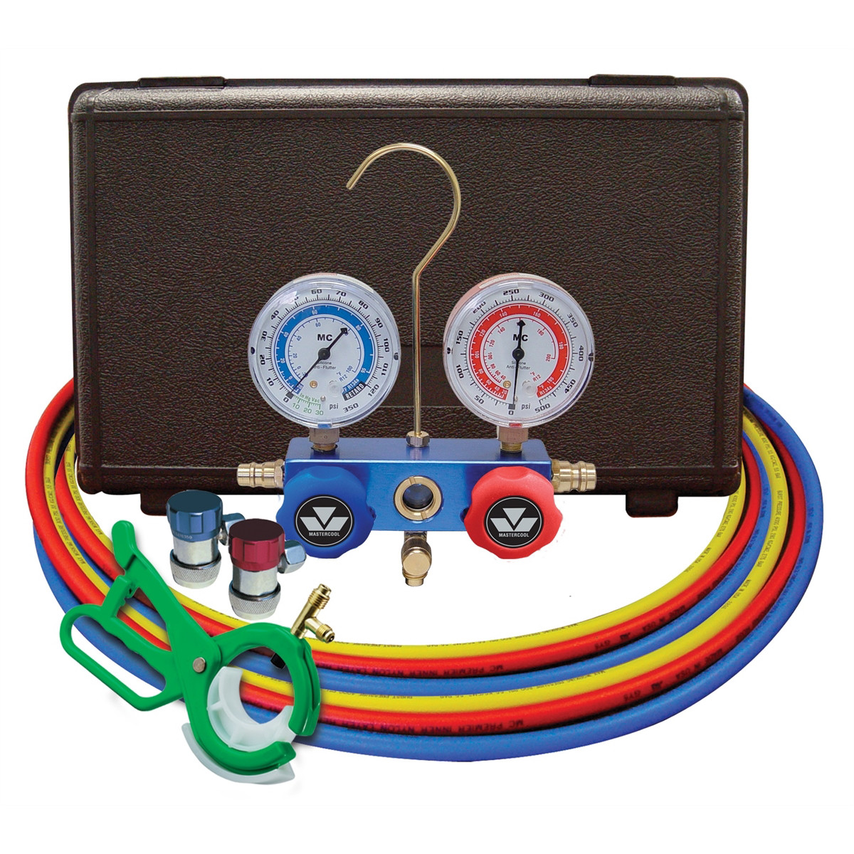 98661-PROMastercool dual 134a/R-12 aluminum gauge set/free 85530