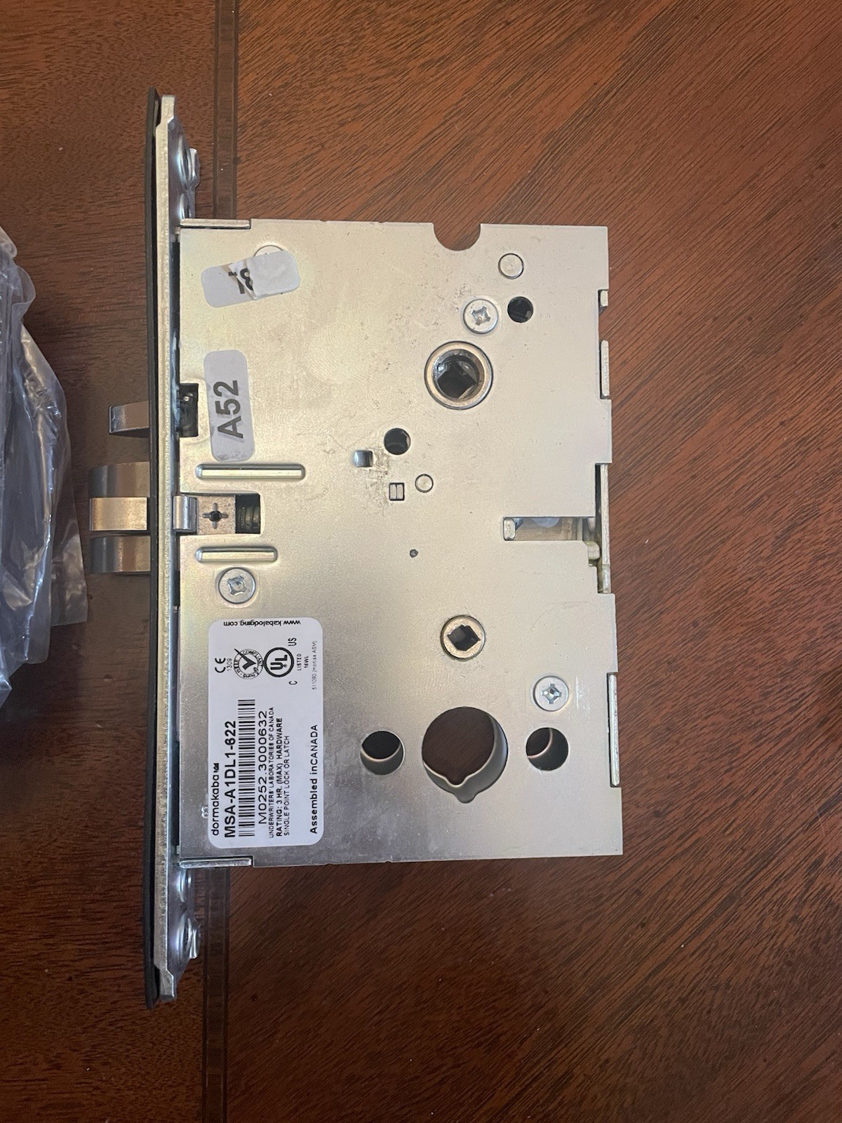 Kaba E-Plex 2000 Push Button Mortise Lock Entry With Privacy, Satin Chrome,Mint